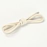 Hdcrafter Waxed round Fine Wax Rope Waterproof Pure Cotton Shoelace Business Shoes