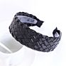 Headbands Adults Non Slip Hairbands Faux Leather Woven Headband
