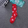 Hf Sales Smiling Face and Heart Pattern Stocking Long Socks
