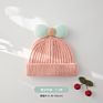 High Elastic Cartoon Bow Knot Knitted Baby Kids Cute Autumn Children Warm Beanie Hat