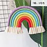 Home Decor Nordic Style Boho Cotton Rainbow Macrame Wall Hanging