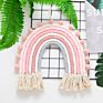 Home Decoration Room Big Size Macrame Woven Ornaments Photo Props Rainbow Wall Hanging