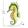 In Stock Metal Seahorse Pendant Wall Art Seahorse Hanging for Home Garden Decor