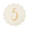 Infant Memory Card Flower Fridge Wooden Craft Laser Engraving Monthly Milestone Card