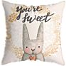 Innermor Printed Animal Cushion Covers Easter Style Cushion Cover 45X45