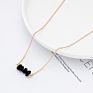 Irregular Chips Stone Beads Natural Gemstone Pendant Necklace Delicate Gold Plated Chain with Natural Stone Charms Necklace