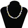 Irregular White Freshwater Pearl Seed Beads Collar Statement Plant Aesthetic Accessories Multicolor Flowers Necklace