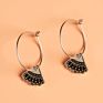 Jewelry Alloy Hoop Dissent Collar Earrings Rbg Dissent Earrings