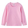 Jl-10806 Logo Super Soft Cotton round Neck Long Sleeve T Shirt Kids Solid Color Blank Children T-Shirts