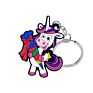 Keychain Cute Rainbow Unicorn Cartoon Key Holder Key Rings Gift for Girl Women Bag Pendant Accessories Jewelry