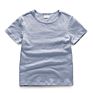Kids' T Shirts Bamboo Cotton Short Sleeve Breathable Solid Color T Shirt Children's Tee for Little Boy