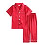 Kids Tales Silk Pajama Sets Satin Children Pajamas Short Set