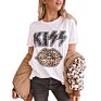 Kiss Leopard Lips Casual T Shirt