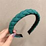 Korean Cloth Braid Headband Woven Knitted Twisted Shape Hair Wrap Knitted Corss Elastic Hair Band