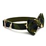 Lead Set Conjunto Coleira Hundehalsband Ome Cat Bow Tie Military Metal Buckle Tactical Dog Collar and Leash