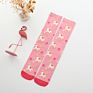 Little Girls Tube Long Cartoon Dress Socks Stripes Flamingo Cotton Kids Knee High Stockings