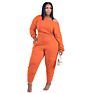 Lowest Price Solid Color off Shoulder Loose One Piece Jumpsuits Fall Jumpsuits Long Sleeve Jumpsuit for Women