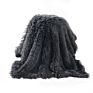 Lowest Price Super Cozy Wool Blanket Plaid Chunk Knit Faux Fur Throw Blanket Bed Mink Fleece