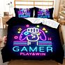 Luxury 3D Creative Game Machine Printing Bed Sheet Comforter Kids Bedding Set for the Boy Single 3 Pieces Cartoon 1Set