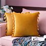 Luxury Boho Throw Pillow Covers 18 X 18 Tassel Macrame Cushion Cover Handmade Home Decor