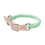 Luxury Colorful Leather Cotton Pet Dog Cat Rope Collar Attachment