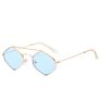 Luxury Metal Irregular Polygon Sunglasses Small Square Frame Sun Glasses for Men Women Gafas De Sol