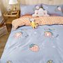 Luxury Printed Pillow Case Bed Sheet and Quilting Comforter Sets Quilt Bedding 4 Piece