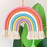 Macrame Designed Rope Rainbow Wall Hanging Decor