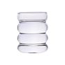 Made Mouth Blown Heat Resistant Pyex Colored Ripple Glass Coffee Mugs Cups for Drinking