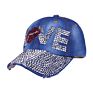 bling denim baseball cap