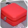 Makeup Leather Jewelry Travel Display Case Organizer Mirror Storage Box with Zipper Portable Jewellery Bracelet Ring Box