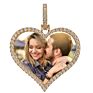 Memory Photo Frame Medallions Necklace&Pendant in Silver with Tennis Chain Hip Hop Jewelry Personalized Cubic Zircon Gift
