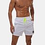 Men Lake Blue Swim Surf Blank Board Shorts Casual Breathable Pockets Swimwear