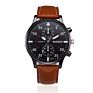Men Luxury Quartz Wrist Watches Chronograph Sport Leather Watchescreative Belt Quartz Watch
