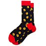 Men's Combed Cotton Colorful Socks Food Pattern Casual Dress French Fries Pattern Business Men Dress Happy Funny Socks