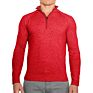 Men's Knit Sweater Long Sleeve Slim Fit 1/4 Quarter Zip Pullover High Sweater Men's Sports Soft Sweater