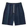 Mens Plain Cotton Terry Gym Shorts for Workout