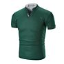 Men's Slim Solid Color Stand Collar Polo T-Shirts