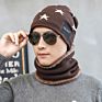 Men's Woolen Hats for Autumn and Warm Knitted Parent-Child Hat Bib Suits Warm Hats