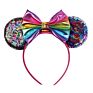 Metallic Rainbow 5" Hair Bows Mouse Ears Hairband for Girls Big Sequins Ears Chic Headband Diy Hair Accessories