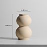 Modern Design Home Decoration Minimalist Nordic Flower Vase Ceramic White Unique Gift Ceramic Vase for Home Decor