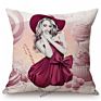 Modern Girl Elegant Lady Pretty Elite Woman Luxury Lifestyle Aesthetics Cotton Linen Sofa Pillow Case Cushion Cover Case