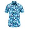 Most Hawaii Short Sleeve Flower Printing Shirt Cotton Beach Mans Shirts