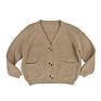 Muti Solid Color Spring Autumn Sales Girls Sweater with Buttons and Pocket Kids Chunky Knit Cardigan Girls Sweater