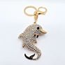 Muyang Style Multiple Diamond Dolphin Shape Keychain Colorful Alloy Kids Keychain Rose Gold Keyring for Gift