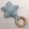 Mzl Baby Molar Teether Color Crochet Star Rattle Baby Molar Bracelet Necklace Toy