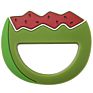 Newborn Fruit Soft Bpa Free Food Grade Chewing Teething Toy Baby Silicone Teethers Set