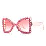 Newest Butterfly Cat Eye Sun Glasses Luxury Designer Shades Oversized Rhinestone Sunglasses Women