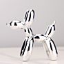 Nordic Resin Dog Crafts Electroplating Balloon Dog Sculpture Home Decorations Modern Living Room Desktop Animal Decor Ornament