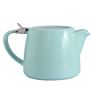 Nordic Style Ceramic Tea Pot Stainless Coffee Strainer English Coffee Pot with Stainless Steel Lid